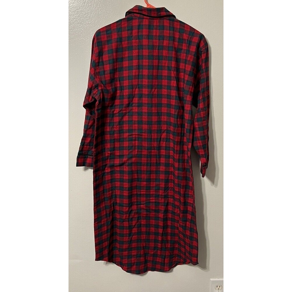 Vintage‎ Disney Store Plaid Flannel Pjs Mickey Mouse Nightgown Womens Small NWT - Picture 7 of 9